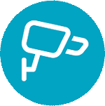 Surveillance camera icon