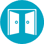 Opening gate icon