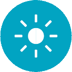 Bright light icon